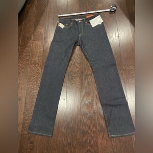 Jean Shop Pant Men Size 32x34 Japanese Selvage Denim Slim Fit Button Fly USA NEW